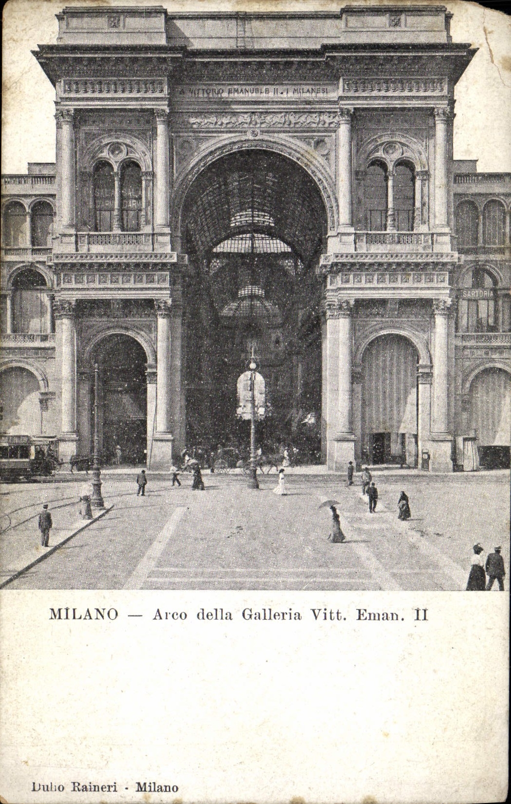 CPA Milano Arco della Galleria Vitt Eman II