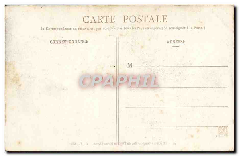 CPA Dijon Gargouilles de l'Eglise Notre Dame  — Rückseite