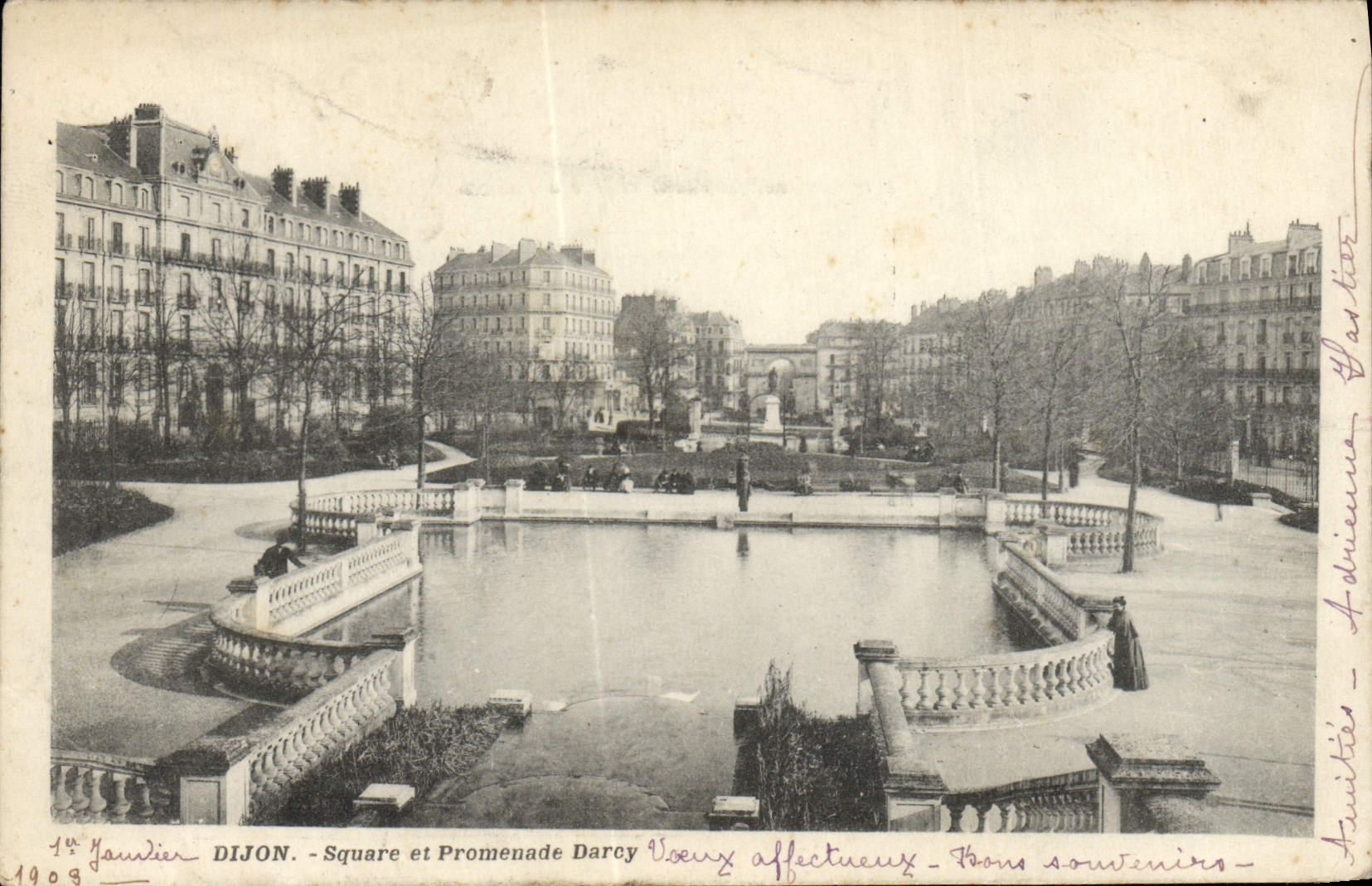 Dijon - Square et Promenade Darcy — 1ère Jardiner, n°1909