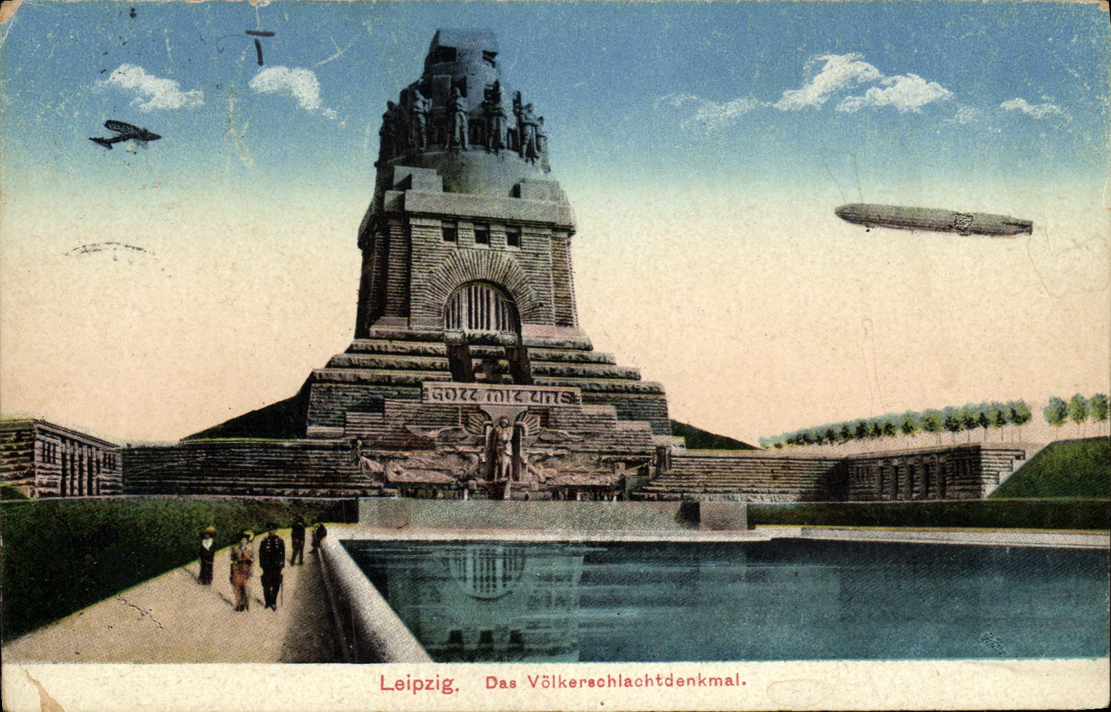 CPA Leipzig Zeppelin Dirigeable 