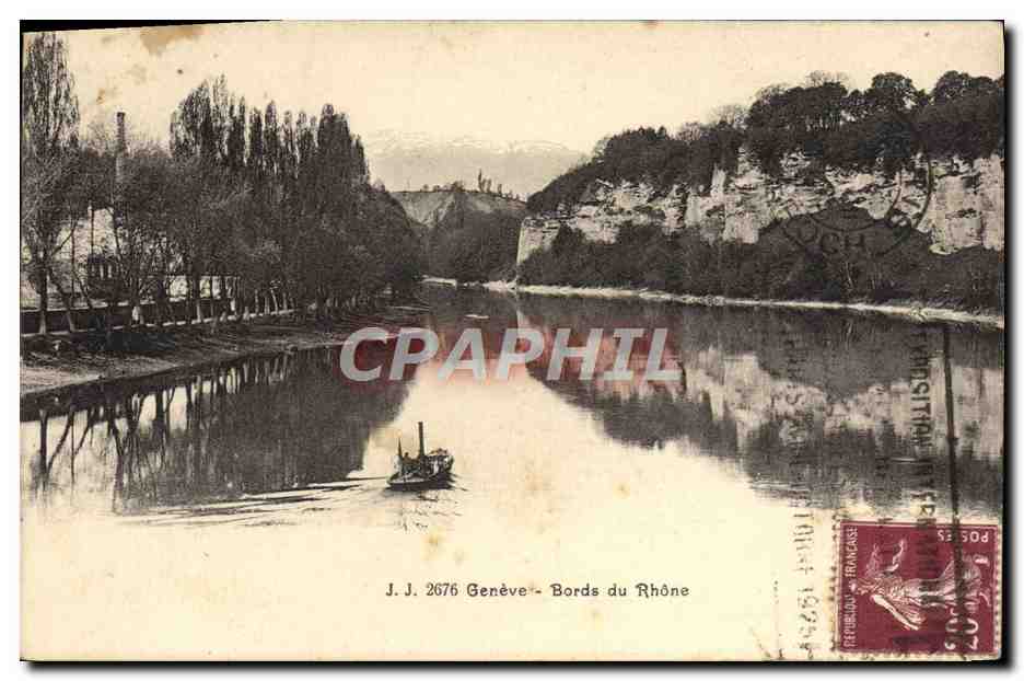 CPA Geneve Bords du Rhone 