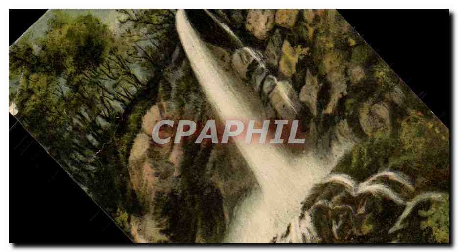 Chute d'eau — paysage montagneux — Verlag v. J. Junginger, Stattigert, Série 94