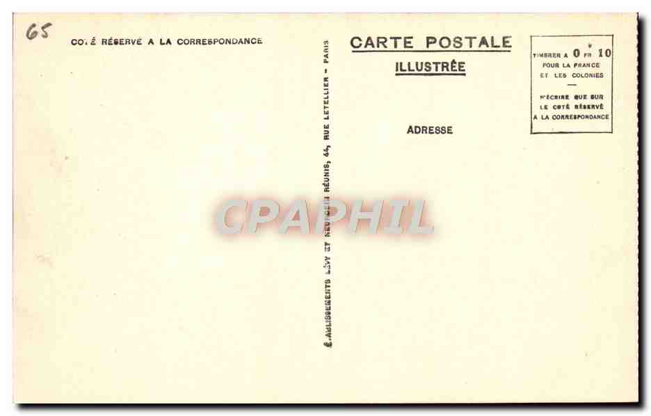 CPA Lourdes La Maison de Bernadette Soubirous  — Verso