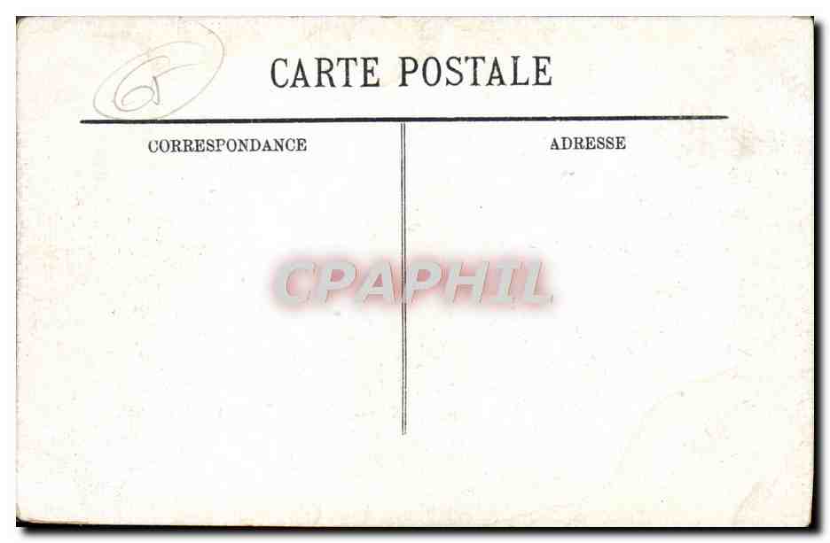 CPA Lourdes Vue vers le Chateau  — Verso