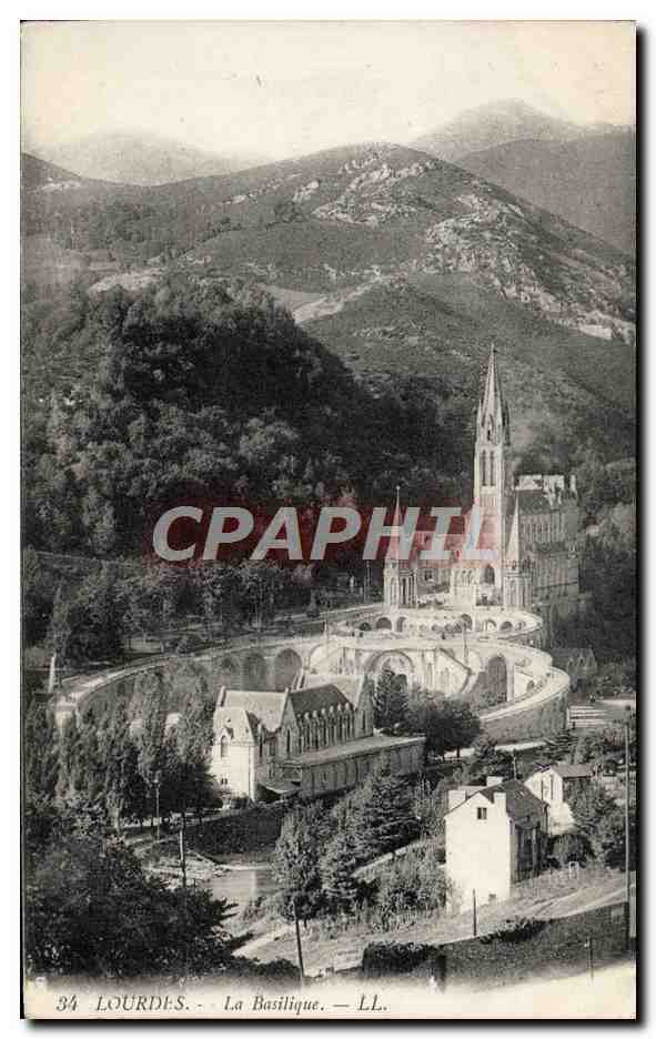 CPA Lourdes La Basilique 
