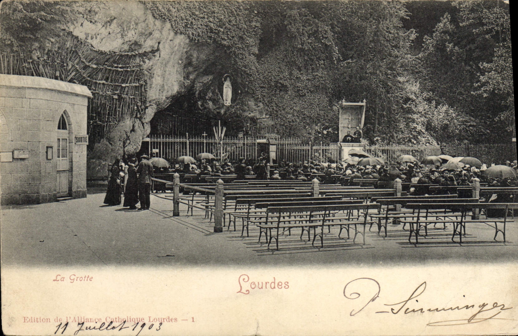 CPA La Grotte Lourdes 
