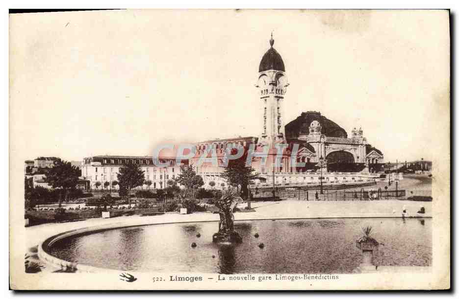 CPA Limoges La nouvelle gare Limoges Benedictins
