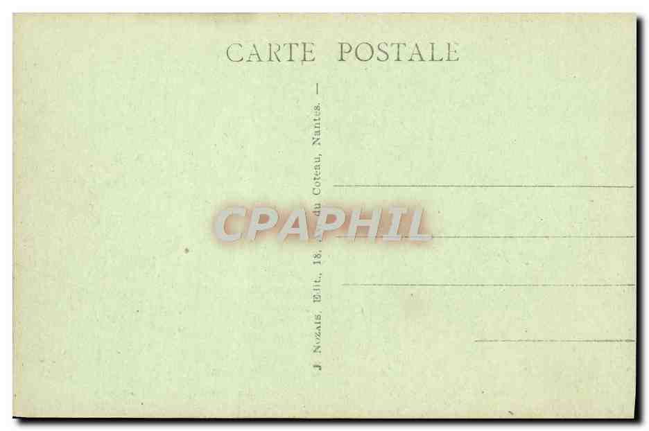 CPA Calvaire de Pontchateau Jesus est cloue a la Croix  — Rückseite