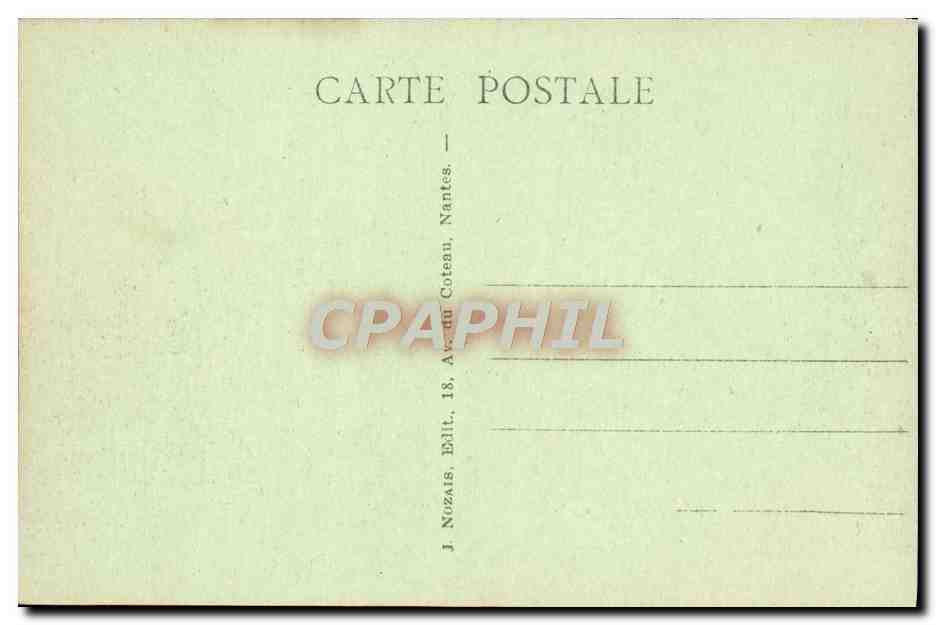 CPA Calvaire de Pontchateau Jesus tombe pour la troisieme fois  — Rückseite