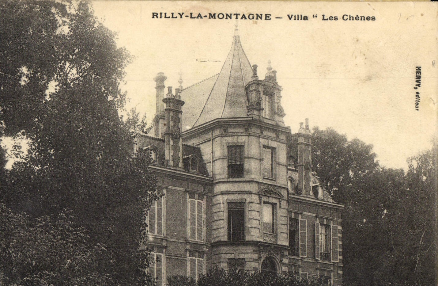 CPA Rilly la Montagne Villa Les Chenes 
