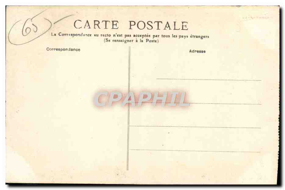 CPA Lourdes Bernadette Soubirous  — Verso