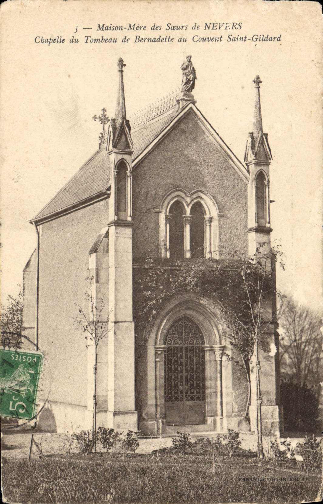 CPA Maison Mere des Socurs de Nevers Chapelle du tombeau de Bernadette au couvent Saint Gildard 