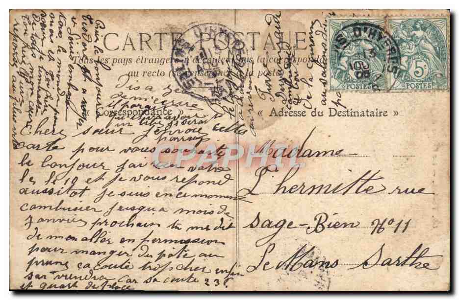 Toulon — La Caisse d'Épargne — Messalli — Verso