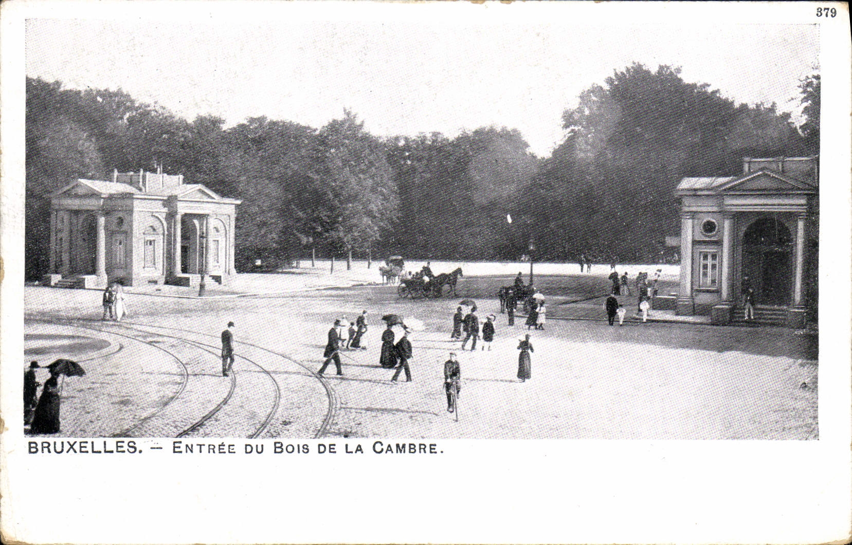 Bruxelles — Entrée du Bois de la Cambre — éditeur anonyme, n° 879