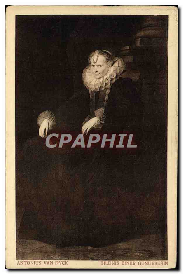 CPA Antonius Van Dyck Bildnis Einer Genueserin