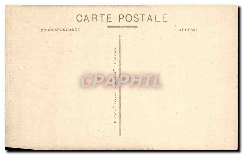 CPA Lourdes La Vierge Couronnee  — Verso