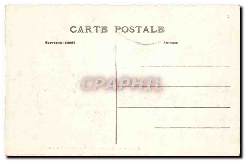 CPA Chateauneuf les Bains Vue generale des petits rochers la passerelle et la sioule  — Verso