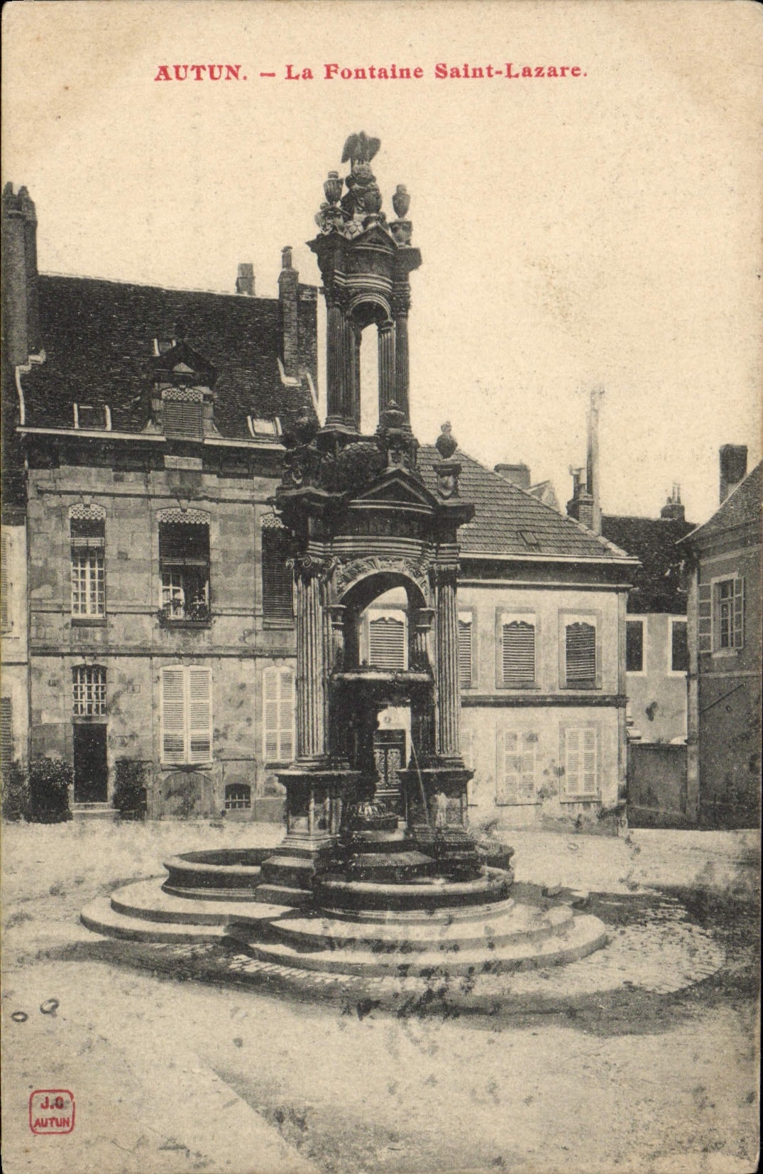 Autun — La Fontaine Saint-Lazare — J.O. Autun