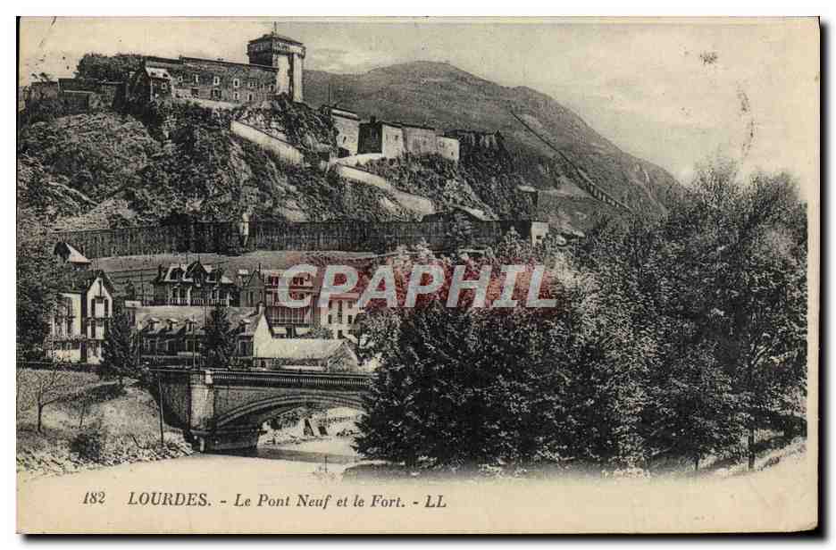 Lourdes - Le Pont Neuf et le Fort - LL