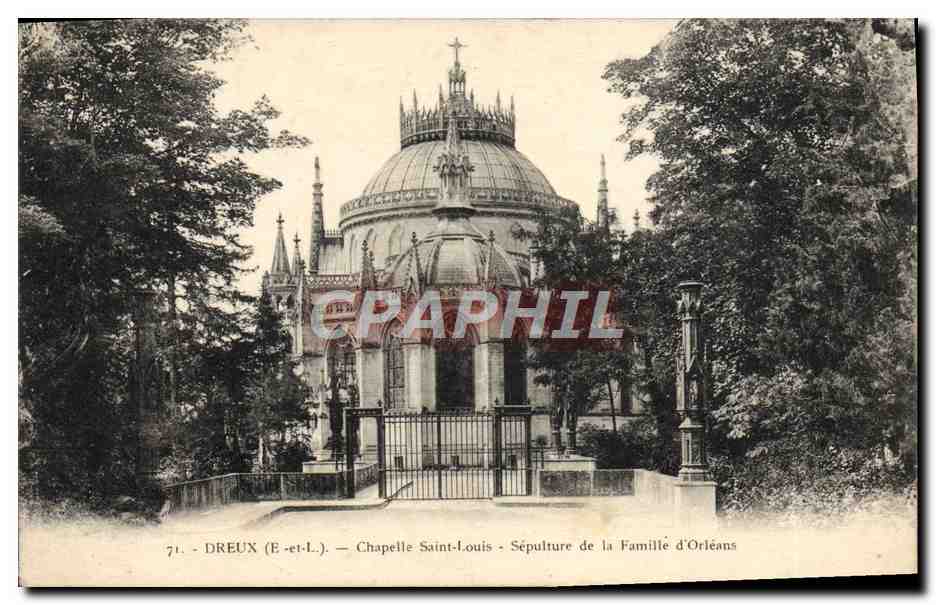 Dreux (E-et-L.) — Chapelle Saint-Louis — Sépulture de la Famille d'Orléans