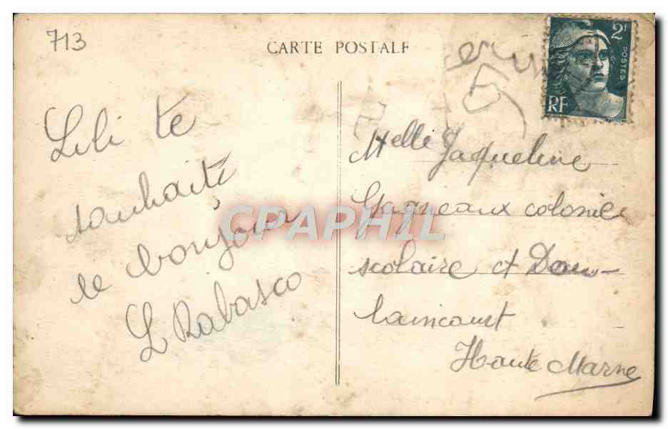 Château d'ANET (E.-et-L.) — Fontaine dans le Parc — Éditeur : G. B. L. (n° 51) — Rückseite