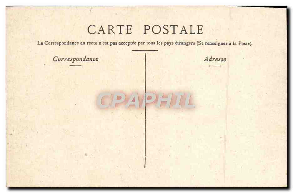 CPA Marseille Colonne De La Vierge — Rückseite