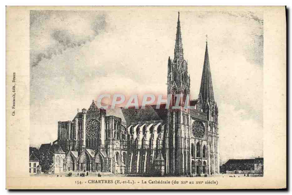 CPA Chartres la Cathedrale 