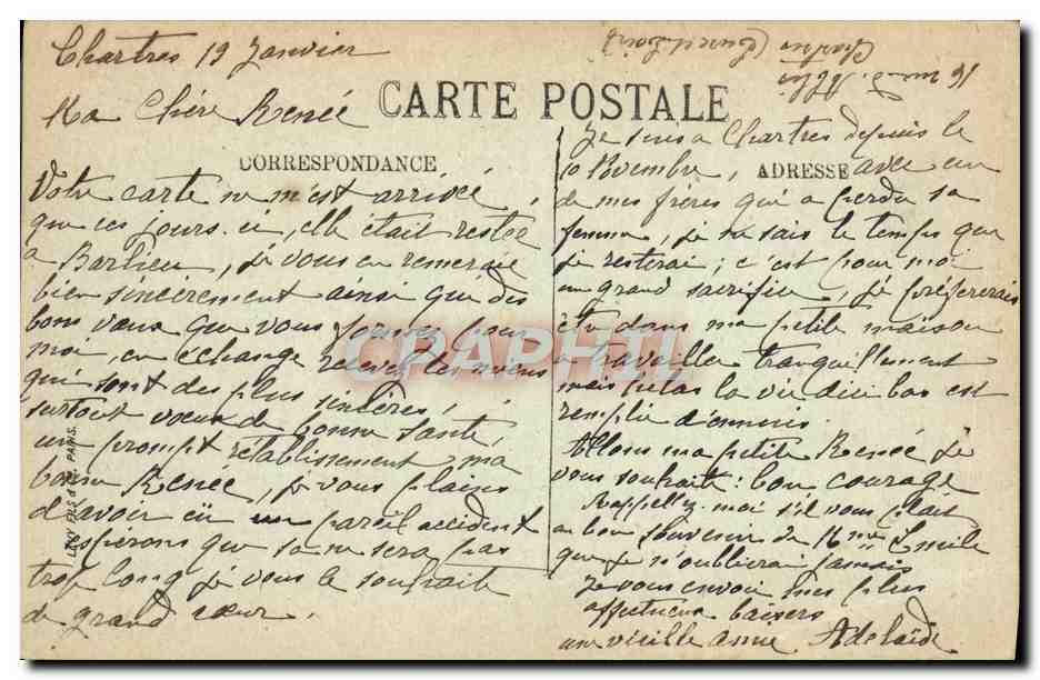 Chartres — L'Eure et l'Église Saint-Pierre — LL. n°108 — Rückseite