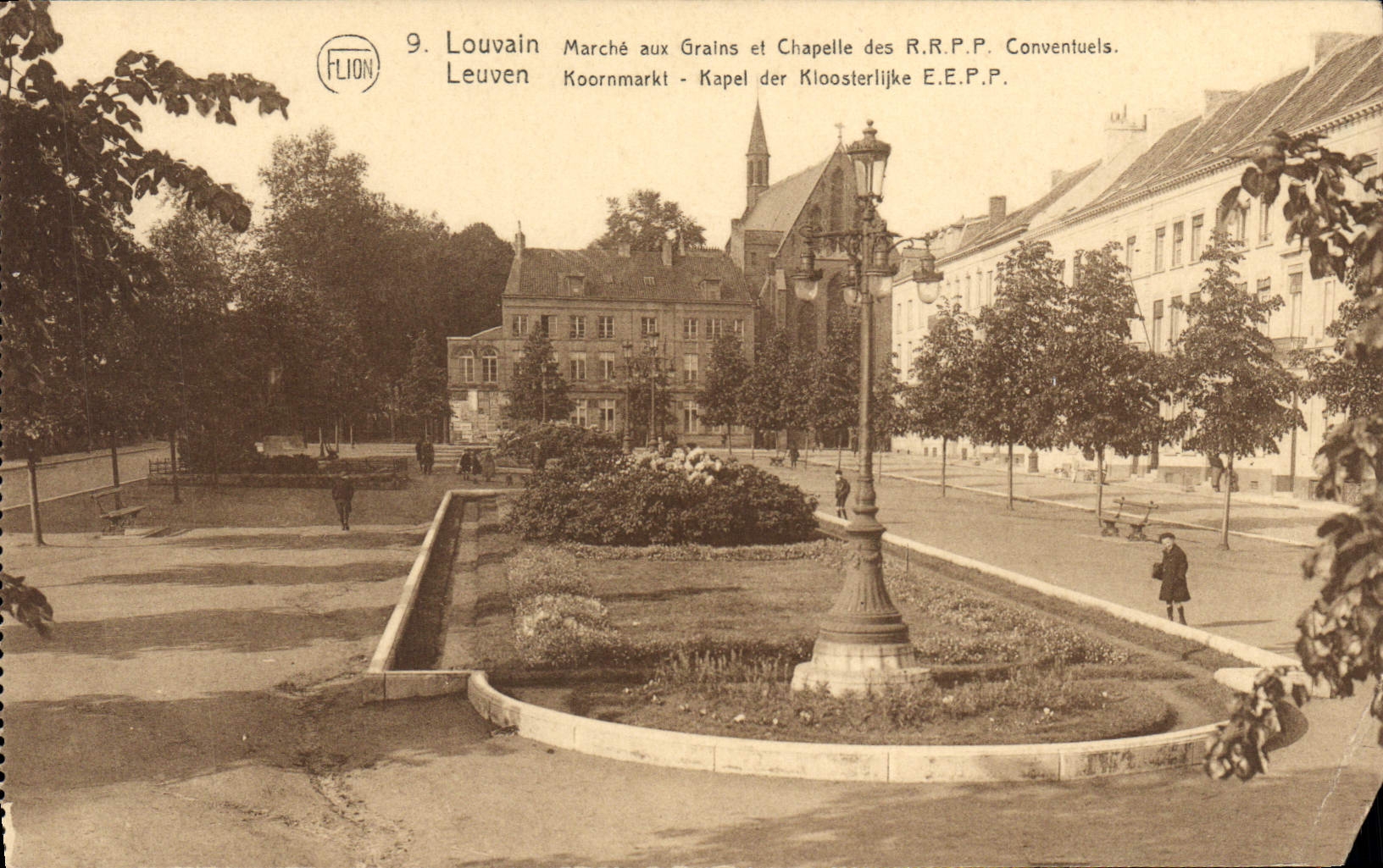 CPA Louvain Marche aux Grains et Chapelle des RRPP Conventuels