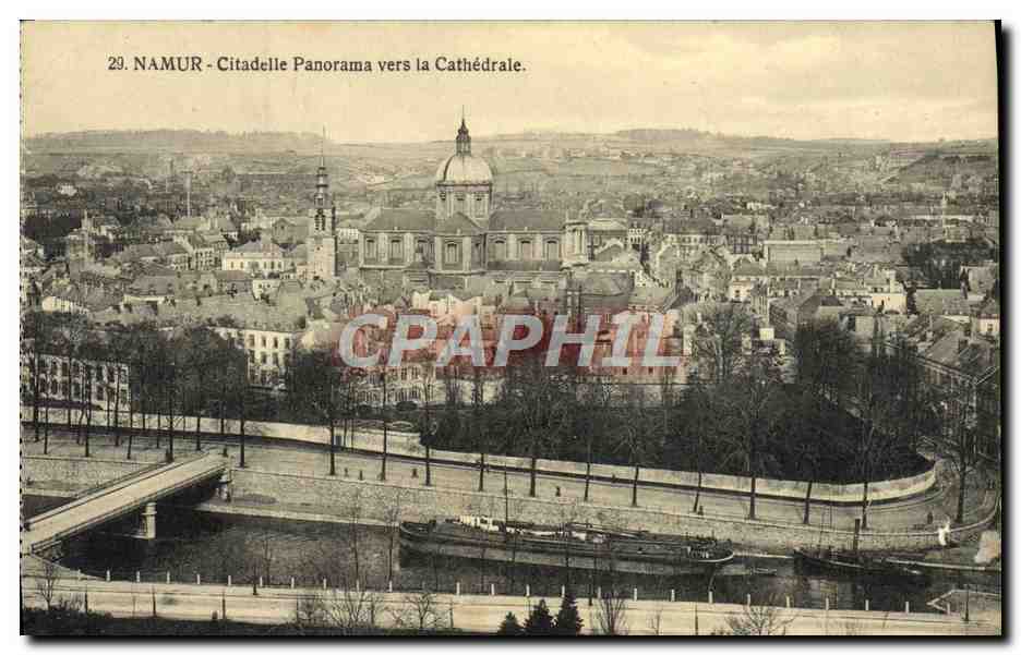 CPA Namur Coitadelle Panorama Vers la Cathedrale