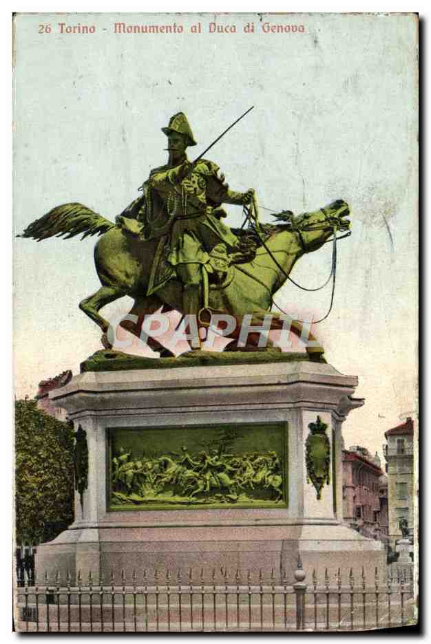 CPA Torino Monumento al Duca Di Genova