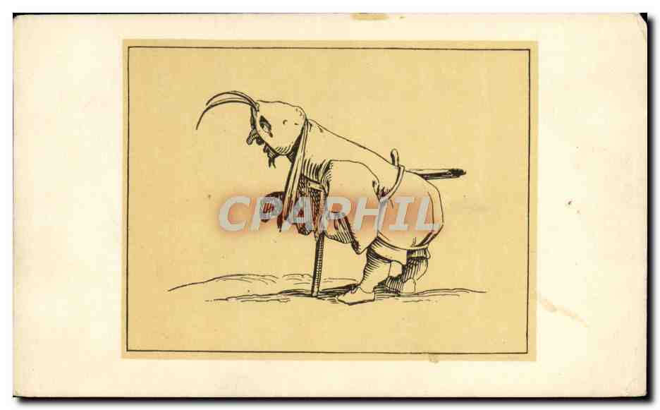 CPA Jacques Caillot Le bossu au capuchon 