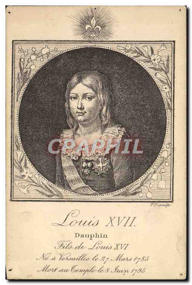 CPA Louis XVII Dauphin Fils de Louis XVI
