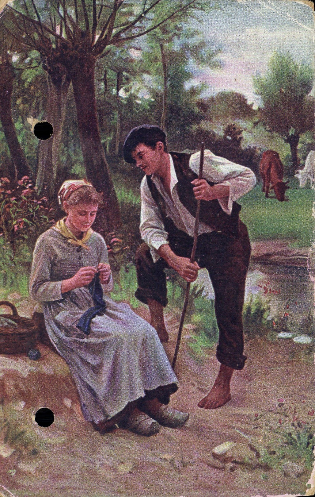 CPA Fantaisie Femme 