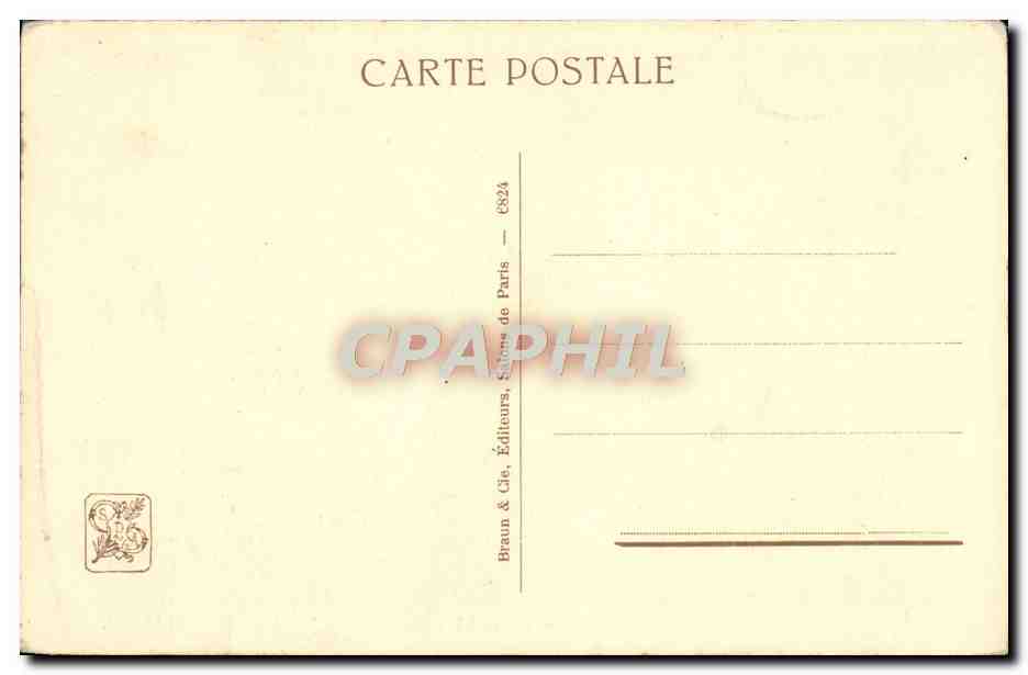 CPA Coup De Vent Paul Cabas — Rückseite