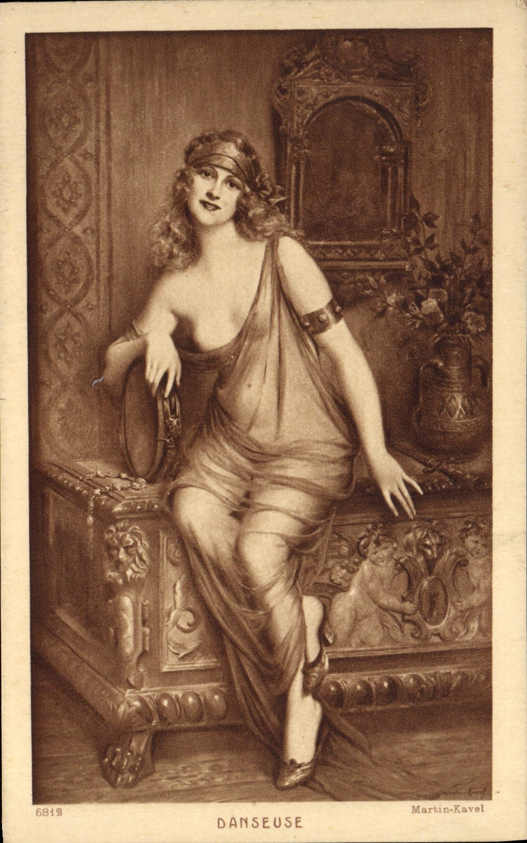 CPA Danseuse Martin Kavel