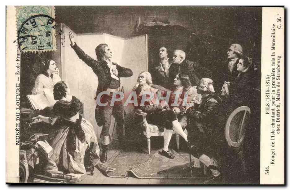 Rouget de l'Île chantant pour la première fois la Marseillaise — Musée du Louvre — Pils (1815-1875) — C.M. n°544