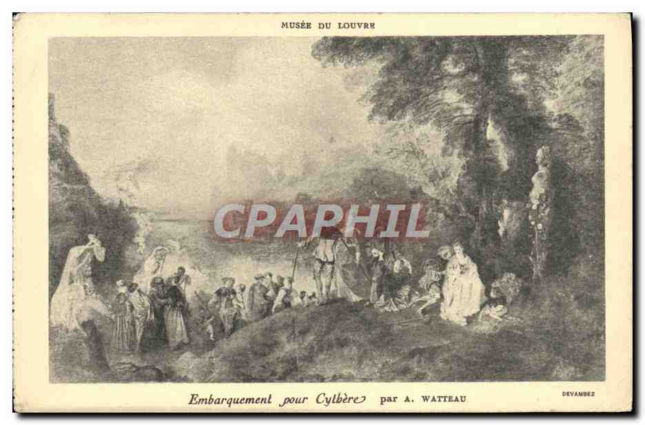 CPA Musee Du Louvre Embarquement Pour Cytbere par Watteau