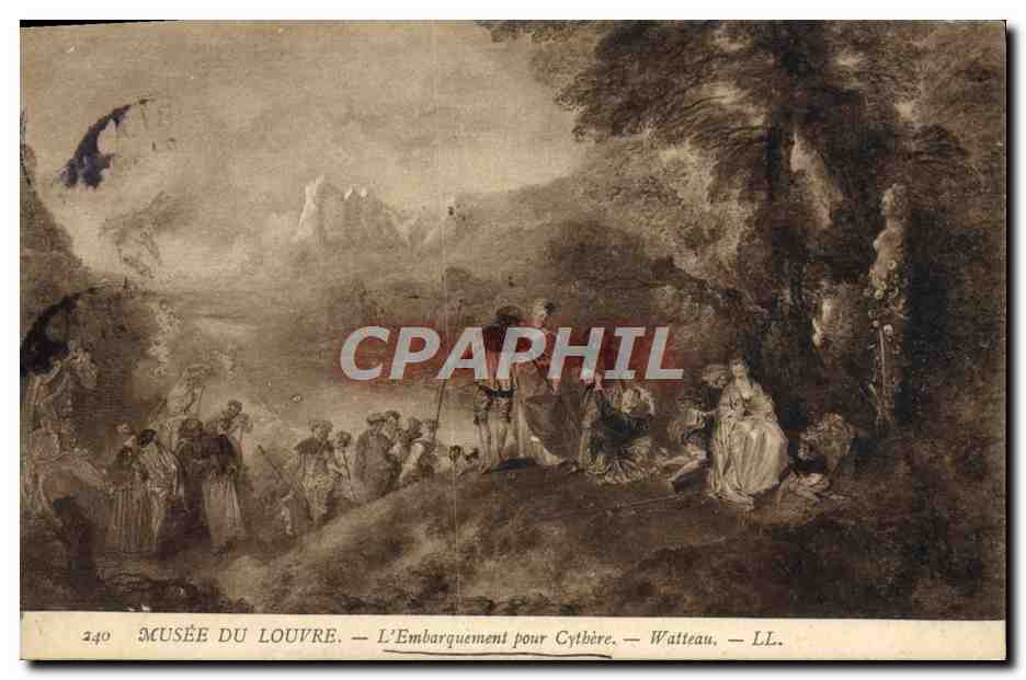CPA Musee Du Louvre Embarquement Pour Cytbere Watteau