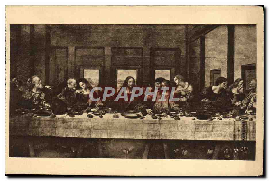 CPA Musee Du Louvre Leonard de Vinci La Cene 