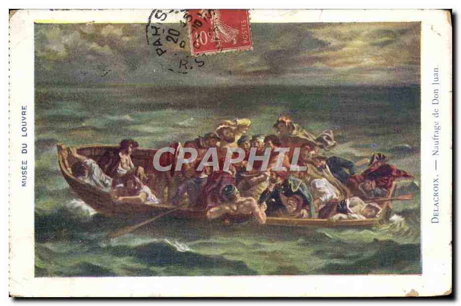 CPA Musee Du Louvre Delacroix Naufrage de Don Juan