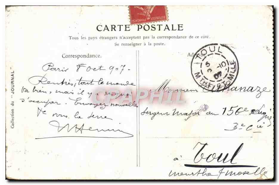 CPA Musee Du Louvre Delacroix Naufrage de Don Juan — Verso