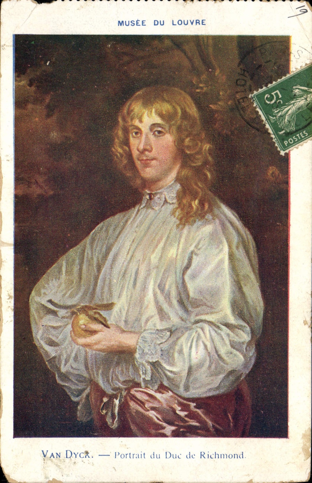 CPA Musee Du Louvre Van Dyck Portrait du duc de Richmond
