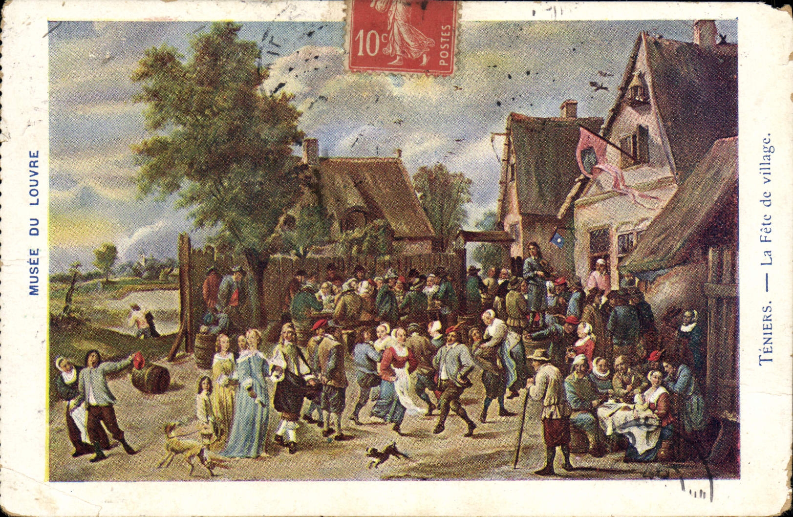 CPA Musee Du Louvre Teniers La fete de village