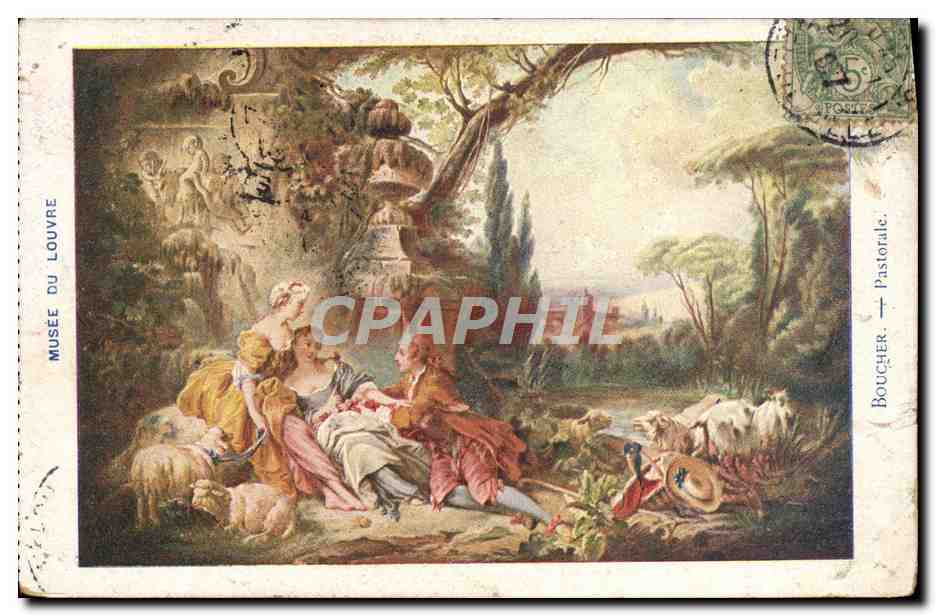 CPA Musee Du Louvre Boucher Pastorale