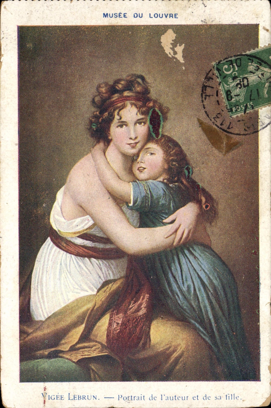 CPA Musee Du Louvre Vigee Lebrun Portrait de l'auteur et de sa fille