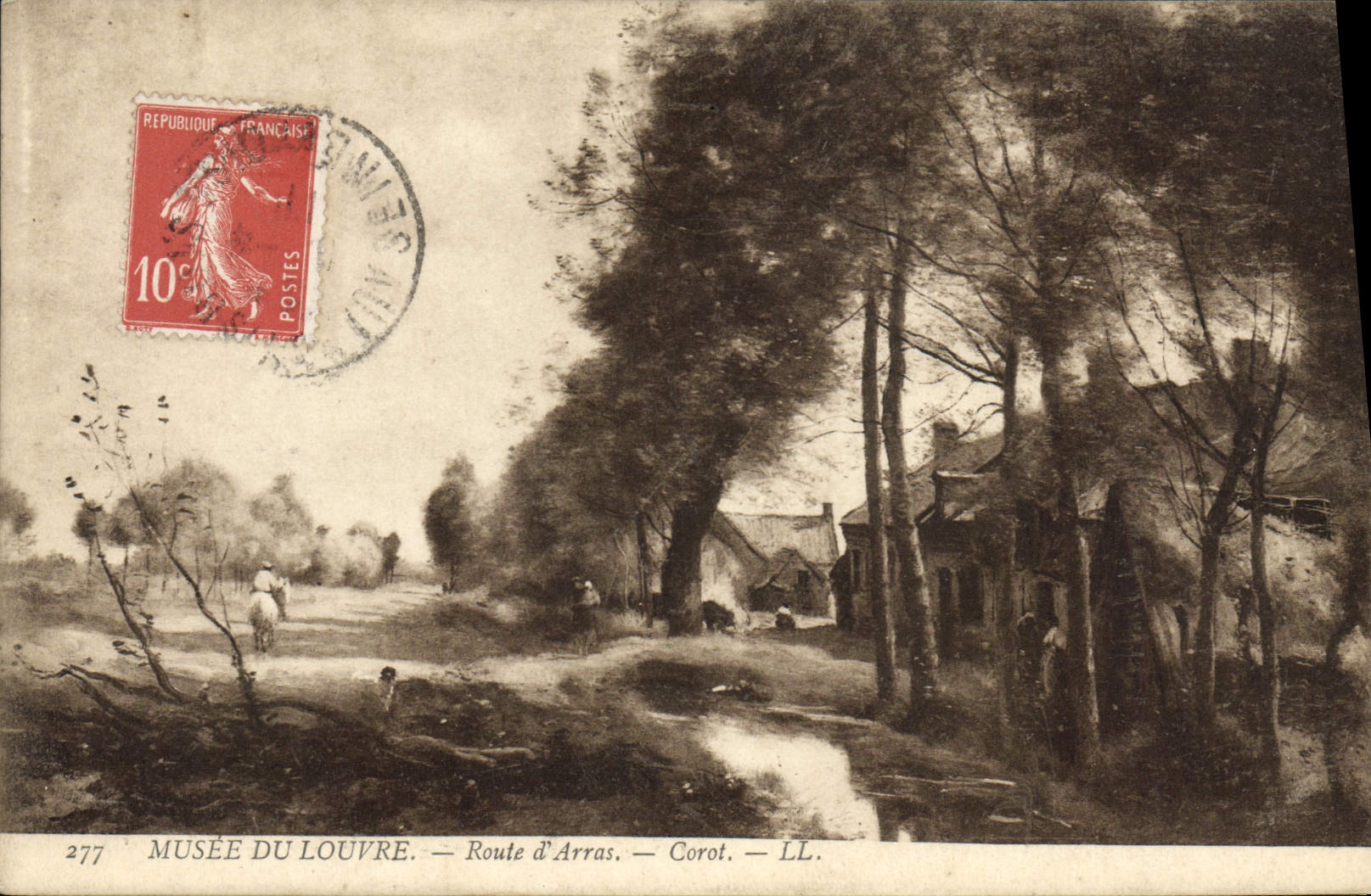 CPA Musee Du Louvre Route d'Arras Corot