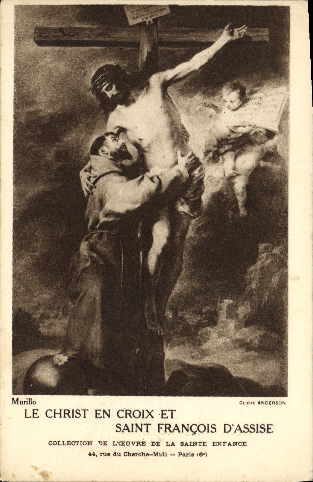 CPA Musee Du Louvre Le Christ En Croix Et Saint Francois d'Assise 