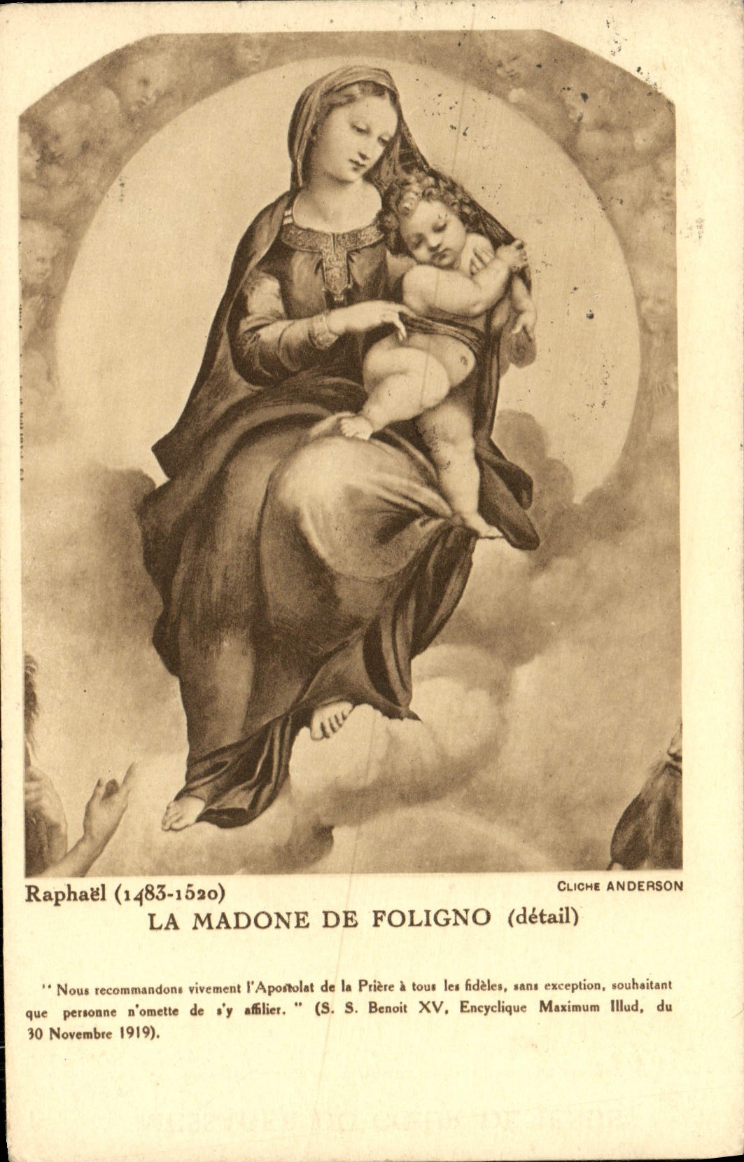 CPA Raphael La Madone de Foligno 