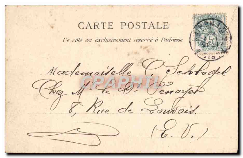 CPA Brascassat Paysage et animaux  — Verso